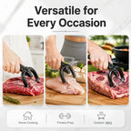 Beef & Pork Slicer, Handheld Meat Fat Trimming Knife, Ergonomic Meat Cutting Tool for Butchering, Meat Preparation & Home Kitchen Use