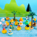 Rubber Ducks Random Assortment Bulk with Mesh Carry Bag – Mini Rubber Duckies for Baby Bath Toys, Kids Pool Toys, Birthday Gifts & Party Favors