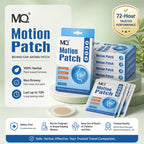 MQ Non-Drowsy Herbal Motion Sickness Relief Patches, 10 Pieces Behind-Ears Self-Adhesive Plasters, 72H Long-Lasting Soothing Heat Packs, Car & Travel Relief Essentials for Alternative Herbal Medication