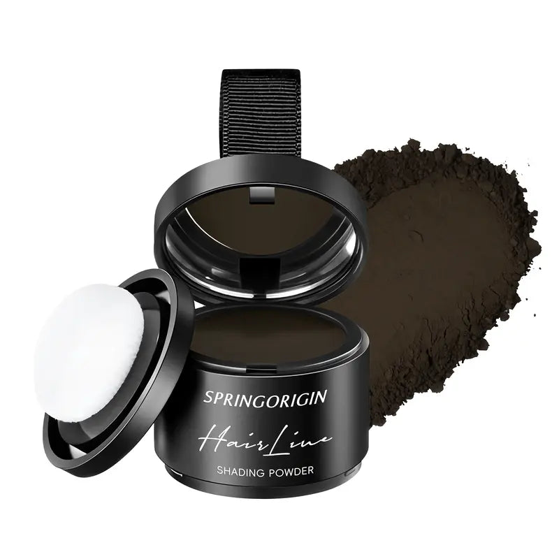 Springorigin Hairline Powder – Root Touch Up, Gray Coverage & Hairline Concealer, 48H Stain-Proof, for Women & Men