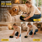 YOMI PET Pet Hair Remover Glove – Reusable Electrostatic Lint Remover Mitt for Furniture, Couch, Carpet & Clothes