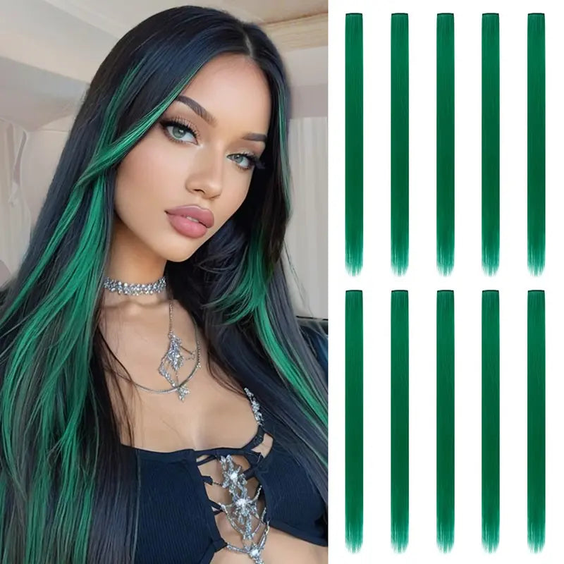 FXMONGYI Colored Hair Extensions
