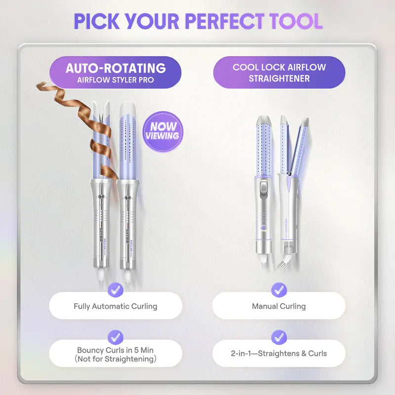 SHEGLAM HAIR One Touch Airflow Styler Pro Automatic Curling Iron