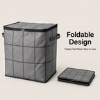 Spacious Moving Storage Bin, Zippered Organizer for Quilts, Bedding & Sweaters