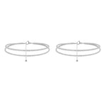 Exquisite multi-layered women's anklet