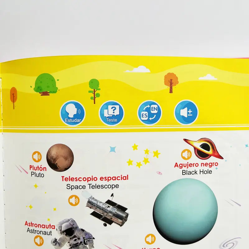 Alphabet theme page showing A–Z in Spanish and English with animal illustrations