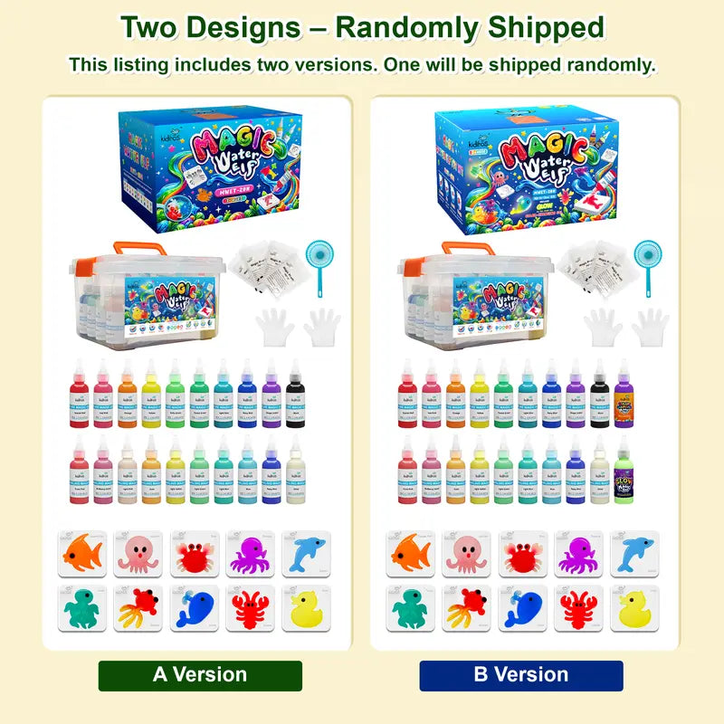 Kiditos Magic Water Elf Toy Kit – 20 Magic Gels & 10 Molds, DIY Squishy Maker Aqua Fairy Water Pets, Sensory STEM Craft, Party Favors & Birthday Gifts for Kids Ages 3+