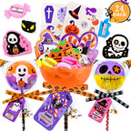 Unisex 2026 Upgraded Light-Up Giant Halloween Lollipop Stationery Kit with Cards, Halloween Party Favors for Kids, Classroom Exchange Gifts