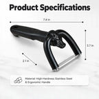 Beef & Pork Slicer, Handheld Meat Fat Trimming Knife, Ergonomic Meat Cutting Tool for Butchering, Meat Preparation & Home Kitchen Use
