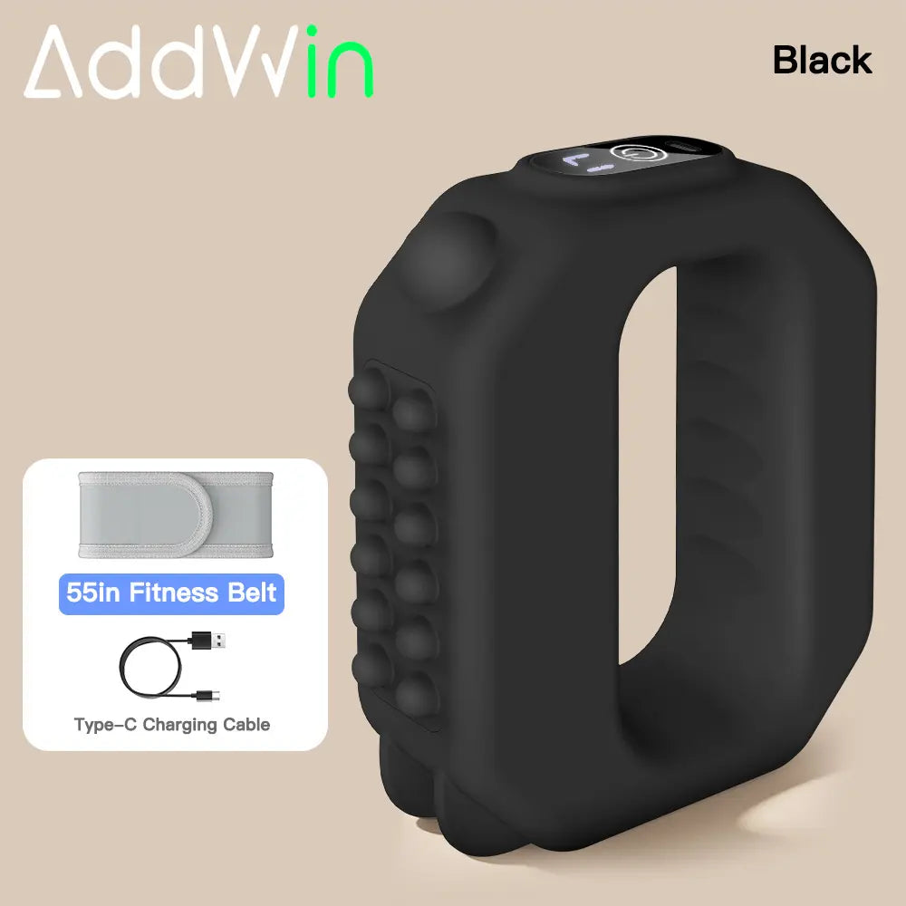 ADDWIN Fascia Ring R10 Mini Muscle Recovery Massager, Adjustable Strap Fits Up to 55in Waist, Cordless & Rechargeable, for Waist & Back