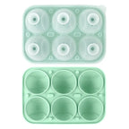 Baseball Ice Molds 6-Cavity Silicone Ball Ice Cube Molds for Whiskey, Cocktails,  Juices - Large ReusableBaseball Style,Grand Slam Ice,Home Run Chill,  A unique sports gift for men, dads, andbaseball fans,Baller Ice coffee,party，Gatherings & Father’s Day