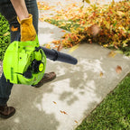 Explorinox 2-Stroke Handheld Leaf Blower, 26cc Gas Powered Blower for Lawn Care, Snow Blowing & Yard Cleaning