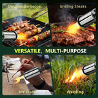 Propane Torch — One-Touch Max Fire, Safety Lock, Adjustable Flame | BBQ, Searing, Fireplace