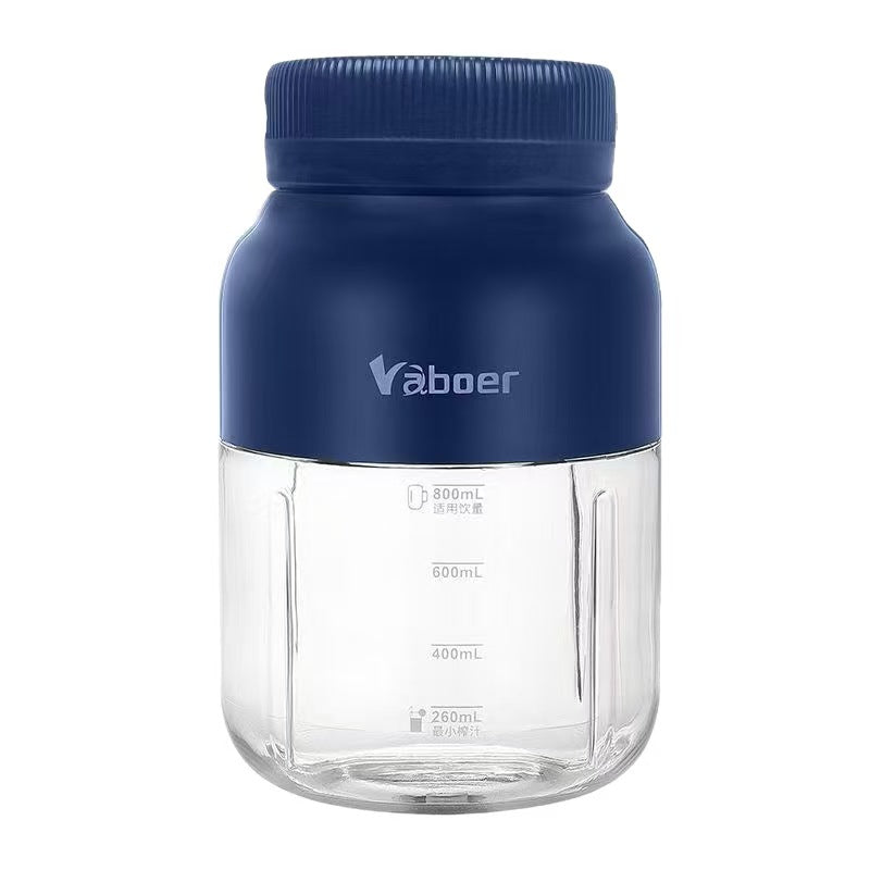 Portable Blender & Electric Juicer — USB Rechargeable with Straw & Two Lids for Smoothies, Shakes & Frozen Blending