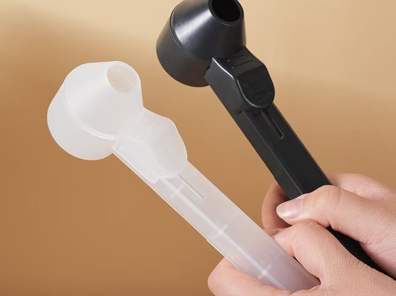 Protein Powder Funnel with Sliding Scoop & Container – BPA-Free Portable Gym Supplement Funnel