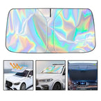 Holographic Car Windshield Sunshade – Foldable 99% UV Block, Triple-Layer Heat Shield | Universal Fit Sedan SUV Truck