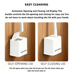 【DealsForYouDays】Snofrid Disposable Toilet Brush, Toilet Bowl Wand Holder Set with 24PCS Cleaner Refills, Bathroom Cleaning System for Sink Bathtub Drain Wash Basin Urinal，Wall-Mount Scrubbing Toilet Brush Bathroom Cleaning Kit