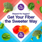 Vitafusion Fiber Well Sugar Free Fiber Gummies, Berry & Peach, 90 Count