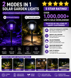 Solar Mosquito Zapper Garden Light – 2-in-1 UV Bug Killer + Pathway Lamp | Waterproof, Auto Dusk-to-Dawn