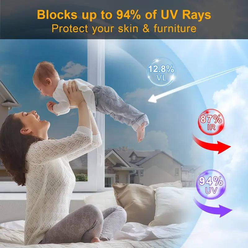 Easy to install with soapy water - remove protective layer, apply static side, squeegee bubbles