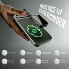 Mini Magnetic Voice Recorder – AI Noise Reduction, 45H Battery, 16.9g