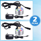 Halloween Ultrasonic Mini Mist Maker with 12 LED Lights - Alloy Humidifier Atomizer for Smoking Cauldron Witch Pot Party Decor