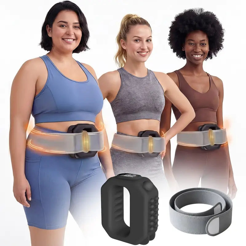 ADDWIN Fascia Ring R10 Mini Muscle Recovery Massager, Adjustable Strap Fits Up to 55in Waist, Cordless & Rechargeable, for Waist & Back