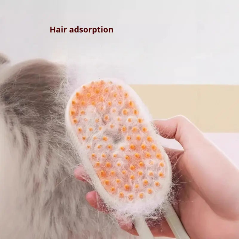 Steam Pet Hair Remover – 3-in-1 Cat & Dog Grooming Brush with Adjustable Steamy Mist
