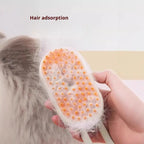 Steam Pet Hair Remover – 3-in-1 Cat & Dog Grooming Brush with Adjustable Steamy Mist