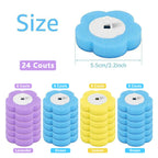 【DealsForYouDays】Snofrid Disposable Toilet Brush, Toilet Bowl Wand Holder Set with 24PCS Cleaner Refills, Bathroom Cleaning System for Sink Bathtub Drain Wash Basin Urinal，Wall-Mount Scrubbing Toilet Brush Bathroom Cleaning Kit