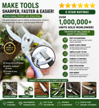 Professional Knife Sharpening Stone Set (3-Pack) – For Knives, Garden Shears & More