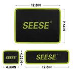 SEESE 3PC Flexible Magnetic Tool Mat & Tray Holder Set - PVC Non-Slip Magnetic Tool Tray for Garage, Workshop & Auto Repair