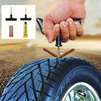 Tire Repair Kit with Levers, Adhesive Strips & Screws for Car & Motorcycle