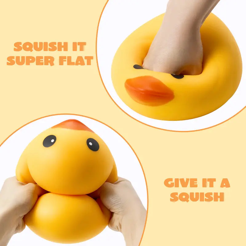JOYIN Jumbo Sitting Pose Duck Stress Relief Toy – Slow Rising Squishy Fidget Sensory Toy for Kids 8+