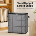 Spacious Moving Storage Bin, Zippered Organizer for Quilts, Bedding & Sweaters