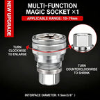 Multi-Function Universal Socket Wrench – Adjustable 10–19mm for Ratchet & Power Drill