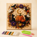 Halloween 5D Diamond Painting Kit – DIY Pearl Bead Art for Adults & Teens