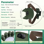 Upgraded Neck & Shoulder Massager - 4D Kneading with Heat