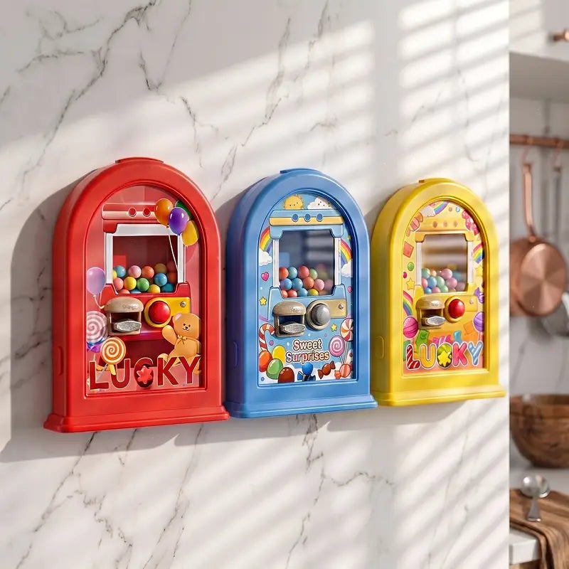 Press-to-Drop Candy Dispenser Picture Frame - Rectangle Wall-Mount Photo Decor, Casual Multi-Functional Accessory, Dispenser Included, Kids' Fun Gift, Party Surprise, Pet Treat Holder