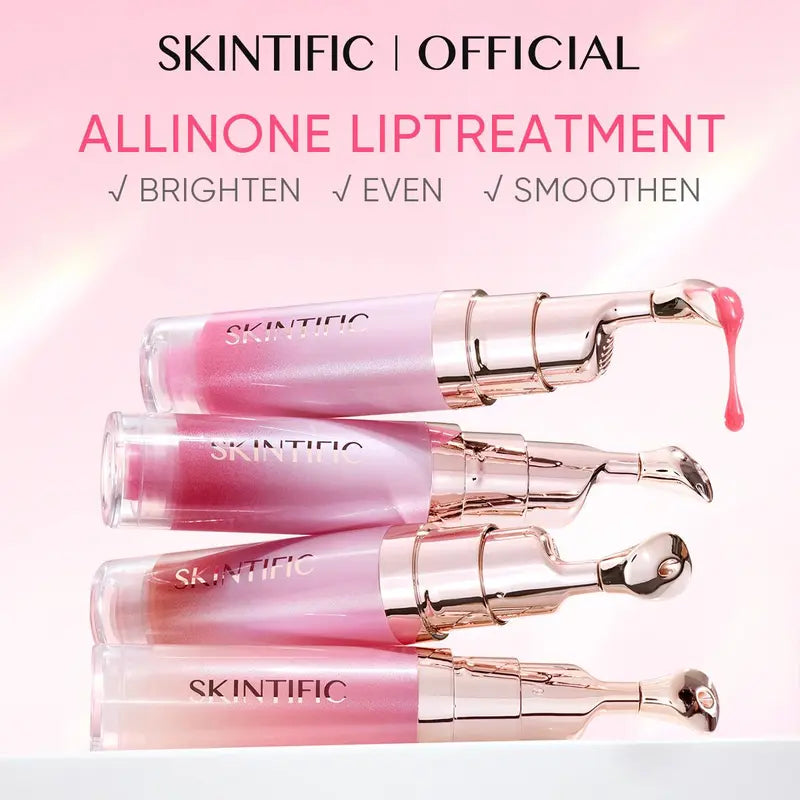 SKINTIFIC Hydrating Brightening Lip Serum with Hyaluronic Acid & Peptide