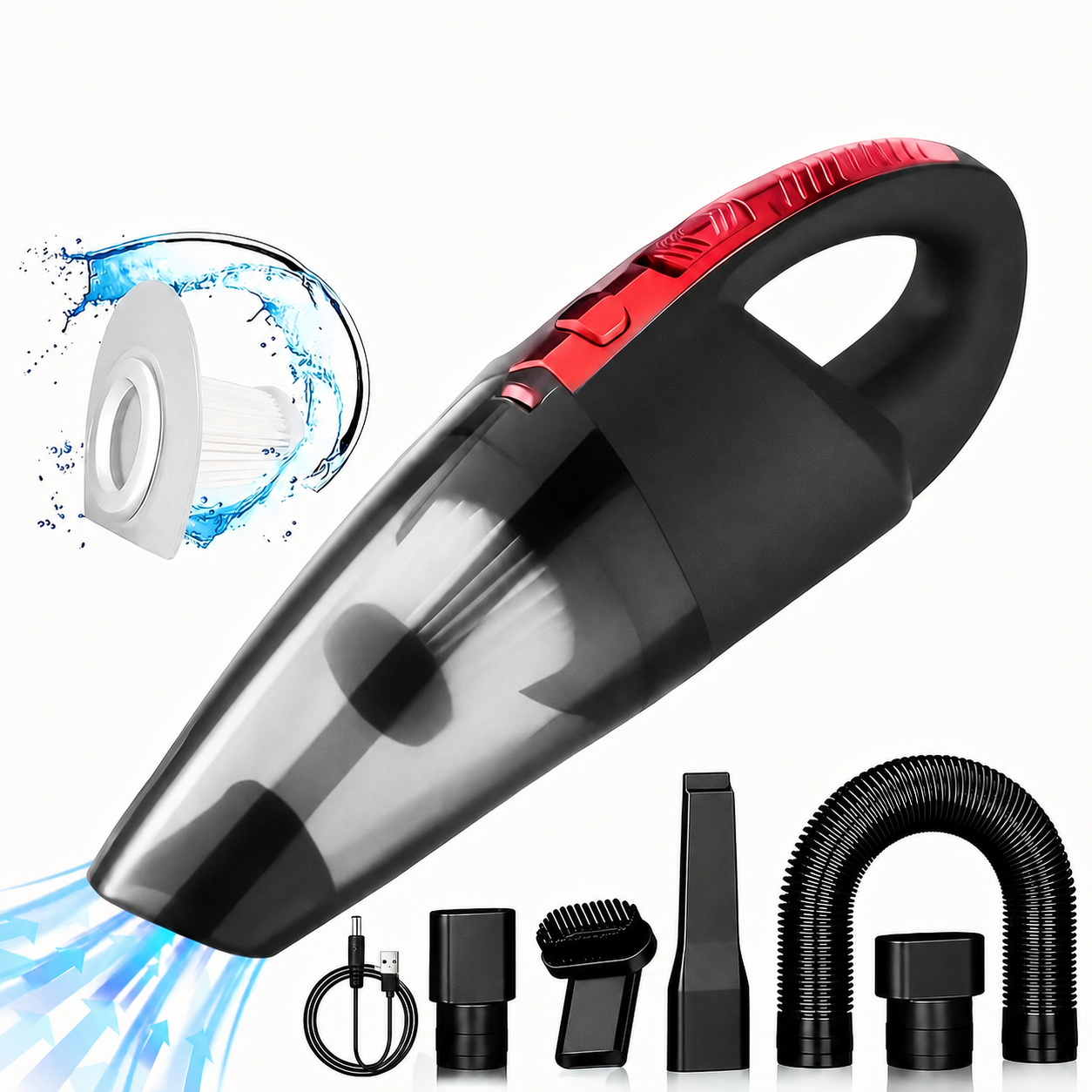 Mini Cordless Handheld Vacuum Cleaner – Powerful Suction for Pet Hair, Car & Home