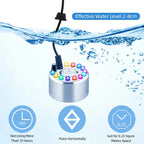 Halloween Ultrasonic Mini Mist Maker with 12 LED Lights - Alloy Humidifier Atomizer for Smoking Cauldron Witch Pot Party Decor