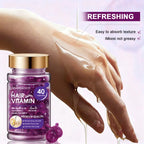Hair Vitamin Capsules – Violet Vitamins & Argan Oil, 40ct