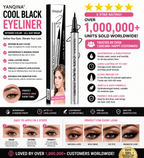 YANQINA Cool Black Eyeliner Pen – Waterproof, 24H Long-Lasting, Vegan & Cruelty-Free