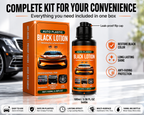 Auto Plastic Black Lotion Restorer 100ml – Dye-Infused Waterproof Formula, Removes Oxidation & Fading | Bumpers, Trim, Tires, Dashboard, Vinyl