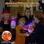 Glow Flashing LED Halloween Rings with LED Lights, Child Festive Party Favors, Halloween Goody Bag Basket Stuffers Fillers
