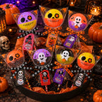 Unisex 2026 Upgraded Light-Up Giant Halloween Lollipop Stationery Kit with Cards, Halloween Party Favors for Kids, Classroom Exchange Gifts