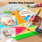 Jar Melo Jumbo Silky Twist Crayons for Toddlers