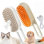 Steam Pet Hair Remover – 3-in-1 Cat & Dog Grooming Brush with Adjustable Steamy Mist