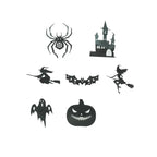 Halloween LED Silhouette Wall Light Stickers, Battery Powered Peel & Stick Wall Decor (30/60 Pcs)